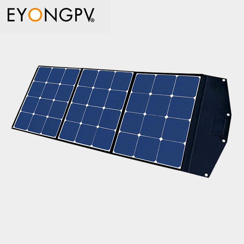 200W 3Folds Sunpower Mono Foldable Folding Portable ETFE Solar Panel Kit