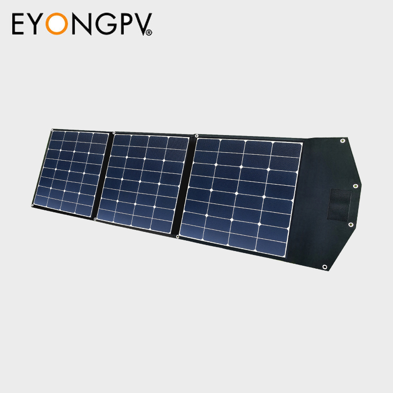 150W 3Folds Sunpower Mono Foldable Folding Portable ETFE Solar Panel Kit