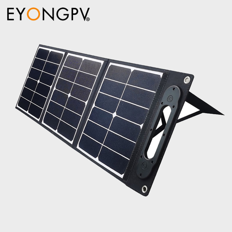 40W 3Folds Sunpower Mono Foldable Folding Portable ETFE Solar Panel Charger Kit