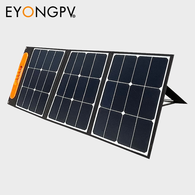 60W 2Folds Sunpower Mono Foldable Folding Portable ETFE Solar Panel Charger Kit