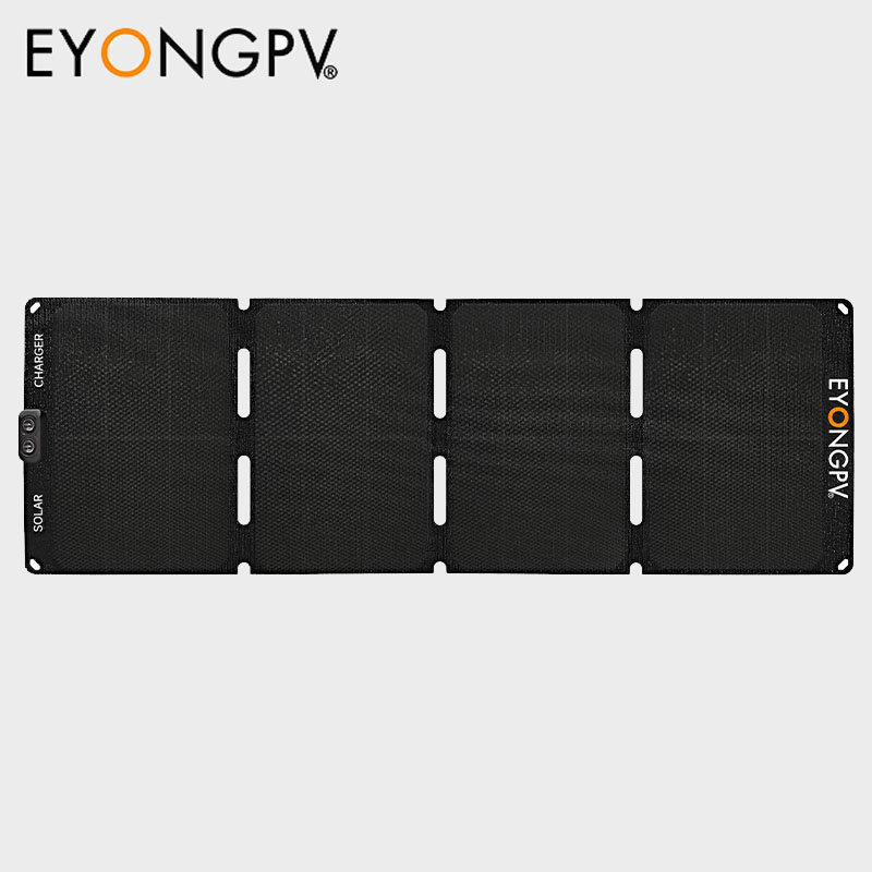 65W 4Folds Sunpower Mono Foldable Folding Portable ETFE Solar Panel Charger